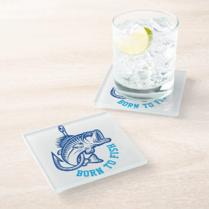 Dessous-de-verre En Verre Né au poisson
