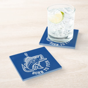 Dessous-de-verre En Verre Né au poisson