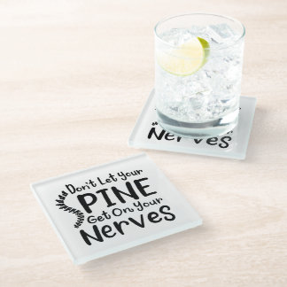 Dessous-de-verre En Verre Ne laissez pas votre colonne vertébrale monter sur