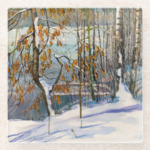 Dessous-de-verre En Verre Neige