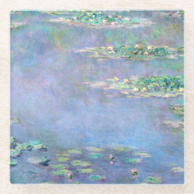 Dessous-de-verre En Verre Nénuphars de Les Nympheas (Devant)