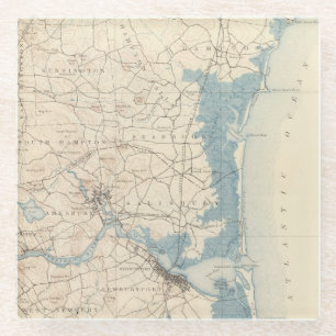 Dessous-de-verre En Verre Newburyport, le Massachusetts