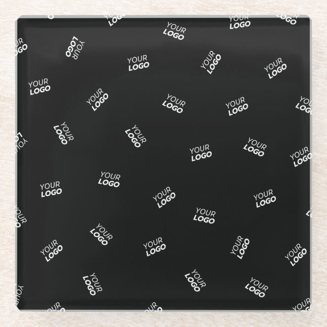 Dessous-de-verre En Verre N'importe quel logo ou image téléchargée | Motif d (Devant)