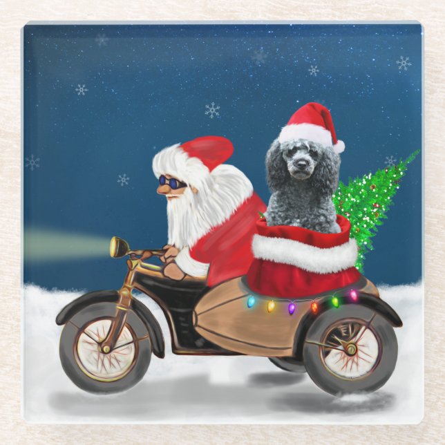 Dessous-de-verre En Verre Noël aux canicules (Devant)