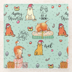 Dessous-de-verre En Verre Noël mignon