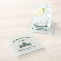 Nom de famille personnalisé Christmas Tree Farm Re