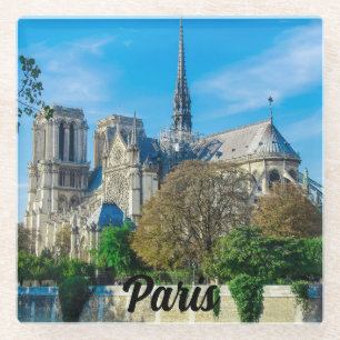 Dessous-de-verre En Verre Notre Dame de Paris en France
