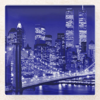 Dessous-de-verre En Verre Nuit bleue à New York