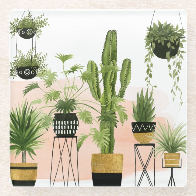 Dessous-de-verre En Verre Oasis d'intérieur (Devant)