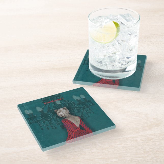 Dessous-de-verre En Verre objet_19_une femme_2 (Incliné)