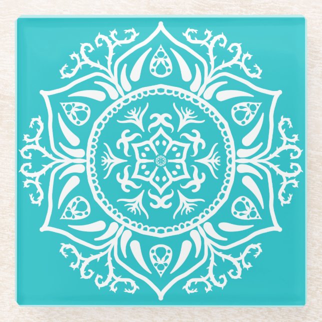 Dessous-de-verre En Verre Oceana Mandala (Devant)