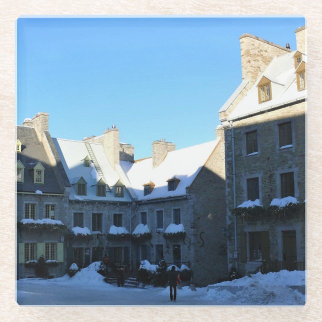 Dessous-de-verre En Verre Old Québec, Québec, Canada (Devant)