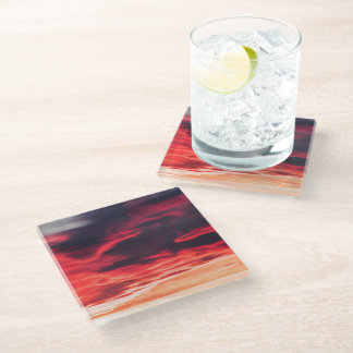 Dessous-de-verre En Verre onde féline
