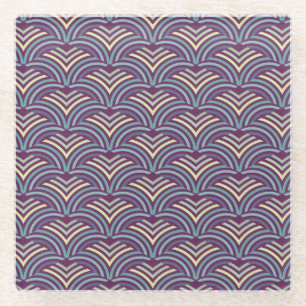 Dessous-de-verre En Verre Origine ethnique abstraite 2