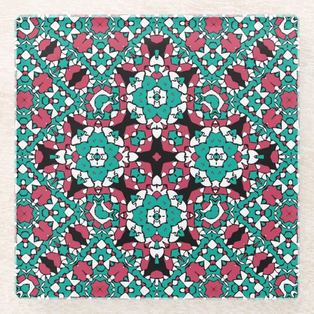 Dessous-de-verre En Verre Ornement oriental (Devant)