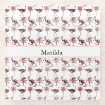 Ostriches et kangourous, personnalisables