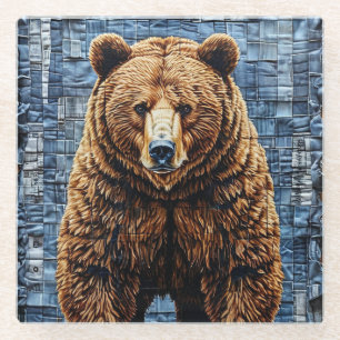 Dessous-de-verre En Verre Ours grizzly