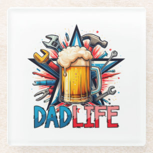 Dessous-de-verre En Verre Papa, vie