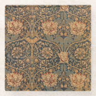Dessous-de-verre En Verre Papier peint riche au chèvrefeuille de William Mor