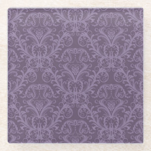 Dessous-de-verre En Verre Papier peint violet luxueux