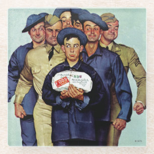 Dessous-de-verre En Verre Paquet de Willie Gillis de maison