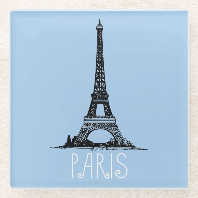 Dessous-de-verre En Verre Paris (Devant)