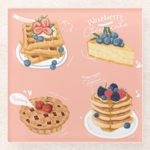 Dessous-de-verre En Verre Pâtisseries