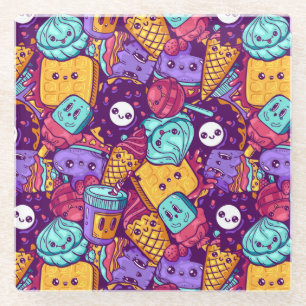 Dessous-de-verre En Verre Pâtisseries Dessous de verre en verre