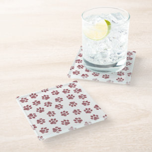 Dessous-de-verre En Verre Patrouilles de Doodle, Paws de Chien, Paws De Bour