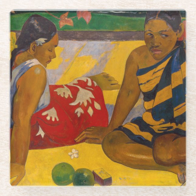 Dessous-de-verre En Verre Paul Gauguin - Femmes tahitiennes / Parau Api (Devant)