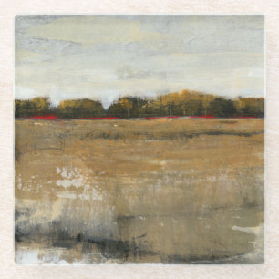 Dessous-de-verre En Verre Paysage vert luxuriant de campagne