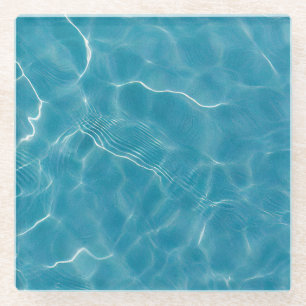 Dessous-de-verre En Verre Peinture à l'huile de surface d'eau (style 2)