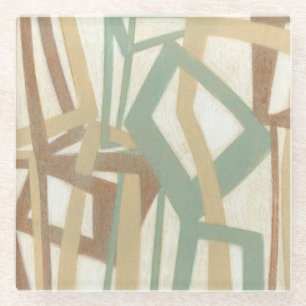 Dessous-de-verre En Verre Peinture à main levée par le Normand Wyatt