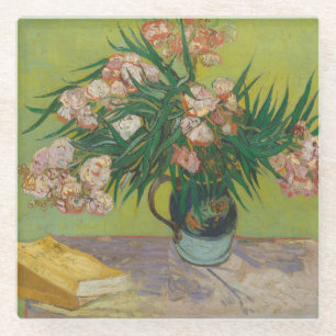 Dessous-de-verre En Verre Peinture de fleurs d'oléandre de Vincent Van Gogh