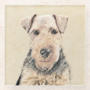 Dessous-de-verre En Verre Peinture galloise Terrier - Cute Original Chien Ar