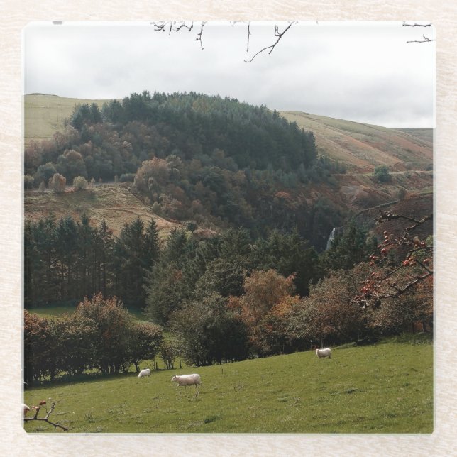 Dessous-de-verre En Verre Pennant Valley Wales (Devant)