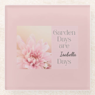 Dessous-de-verre En Verre Personalized Garden Days, Gardening Hobby Gift