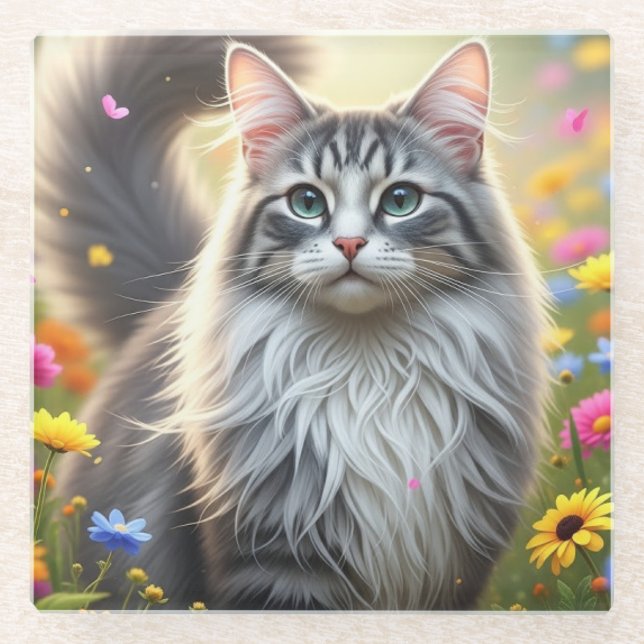 Dessous-de-verre En Verre Pétales Et Poupées (Devant)