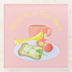 Dessous-de-verre En Verre Petit déjeuner