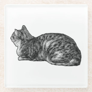 Dessous-de-verre En Verre Petite pause, ami en bande