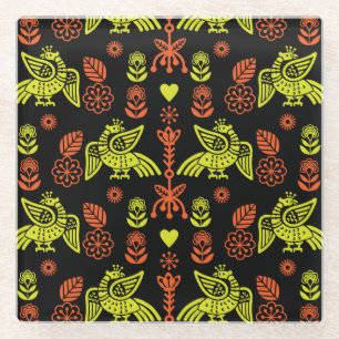 Dessous-de-verre En Verre Phoenix Bird Fold Art Imprimer