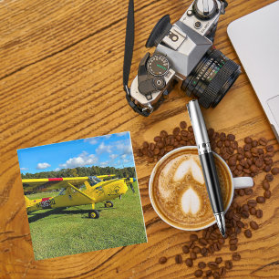 Dessous-de-verre En Verre Photo d'avion amusant cool, Famille de pilotes, Av