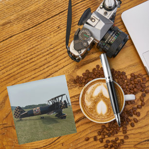 Dessous-de-verre En Verre Photo d'avion amusant cool, Famille de pilotes, Av