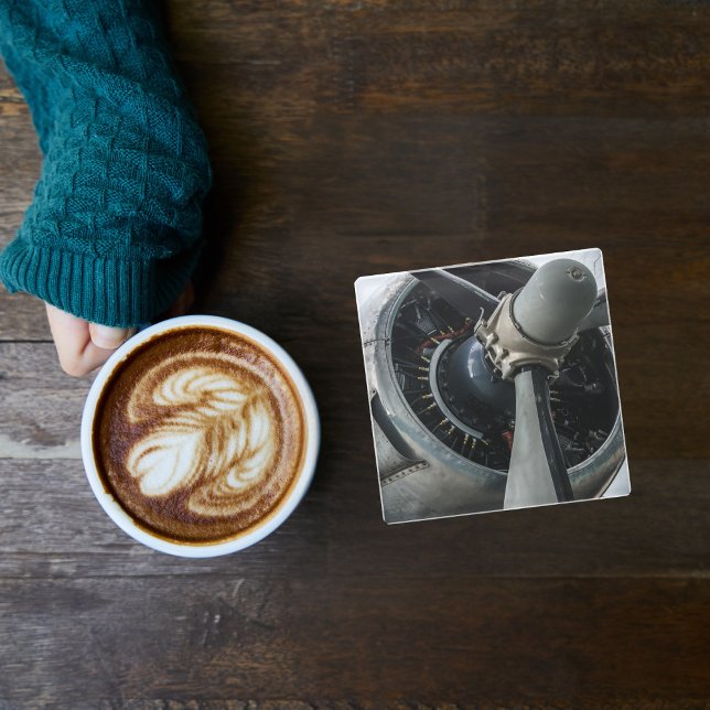 Dessous-de-verre En Verre Photo d'avion, Cool Fun Aviation (Créateur téléchargé)