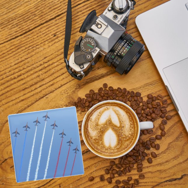 Dessous-de-verre En Verre Photo d'avion, Cool Fun Aviation (Créateur téléchargé)