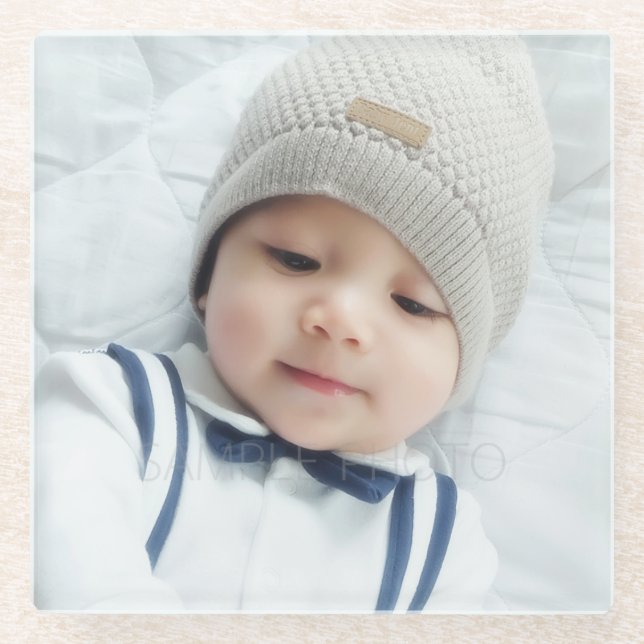 Dessous-de-verre En Verre Photo faite sur commande (Devant)