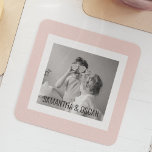 Dessous-de-verre En Verre Photo Famille Moderne Pastel Rose Simple Cadeau<br><div class="desc">Photo Famille Moderne Pastel Rose Simple Cadeau</div>