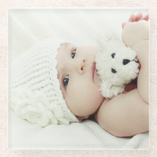 Dessous-de-verre En Verre Photo personnalisée (Devant)