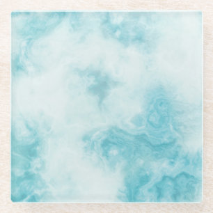 Dessous-de-verre En Verre Pierre de luxe abstraite fluide Agate & Texture de