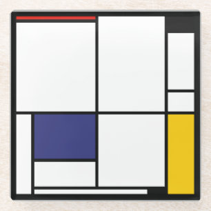 Dessous-de-verre En Verre Piet Mondrian, Tableau 1